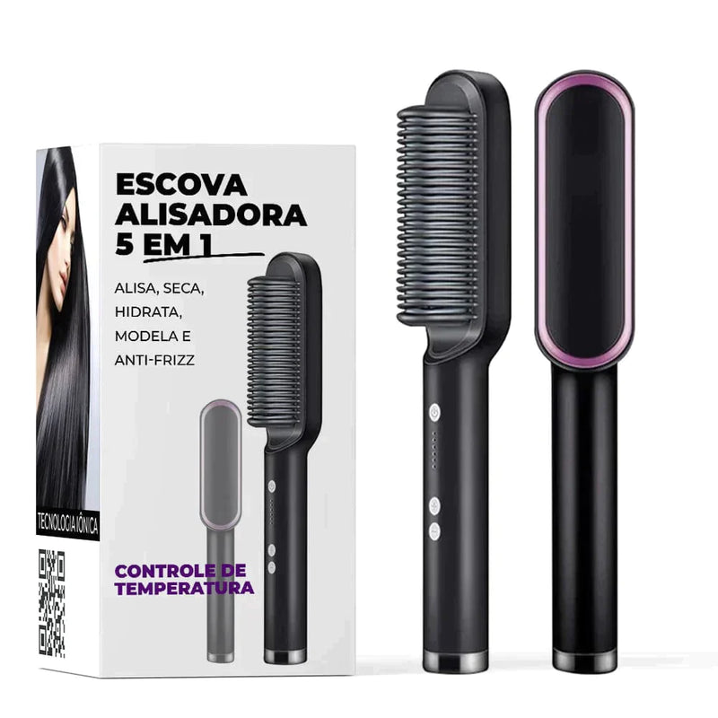 Escova Fast Liss Gold Bivolt 5 em 1